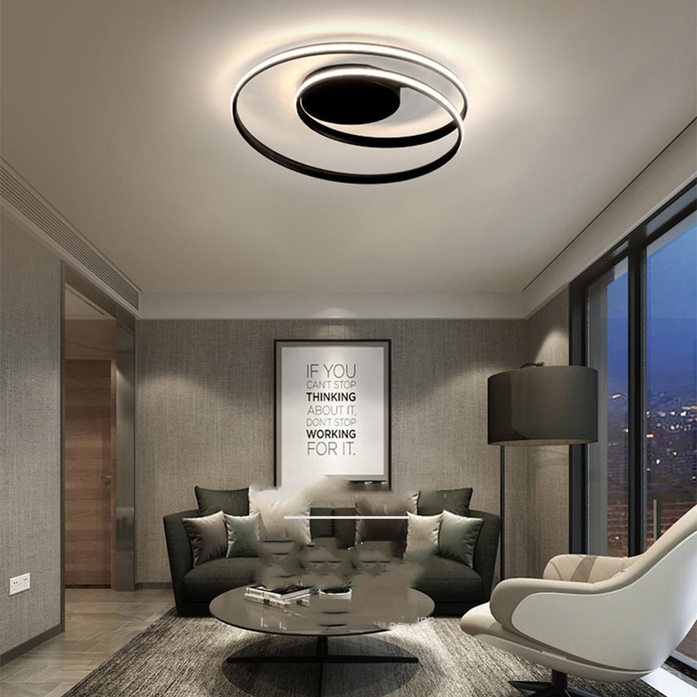 Metal Minimalist Living Room Ceiling Lamp