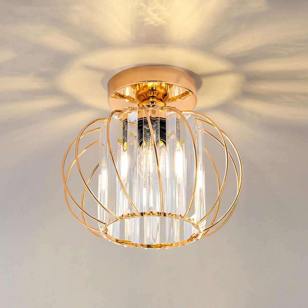 Nordic Simple Globular Glass Hallway Pendant Light