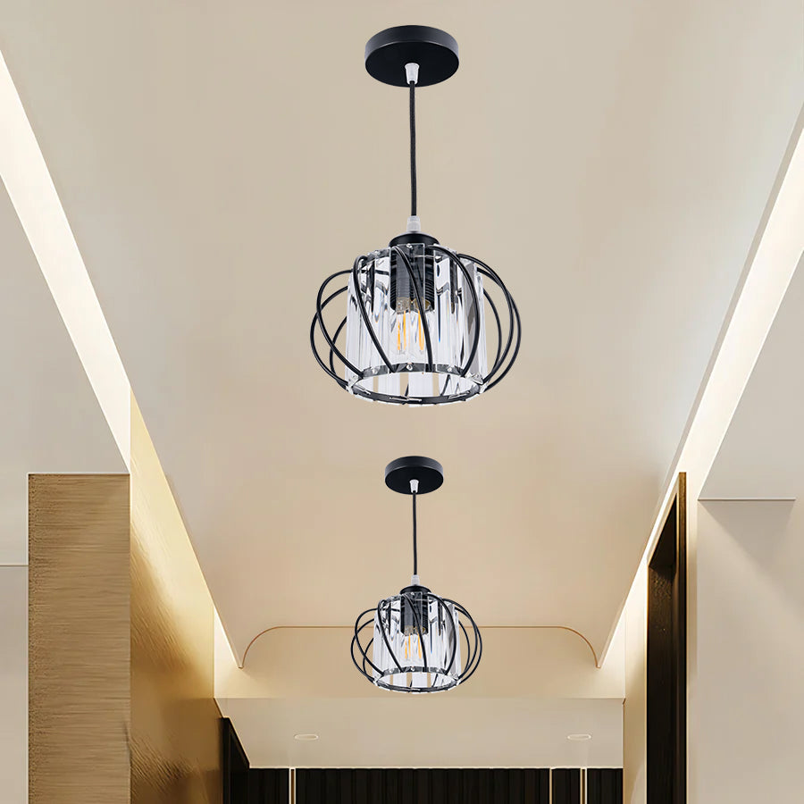 Nordic Simple Globular Glass Hallway Pendant Light