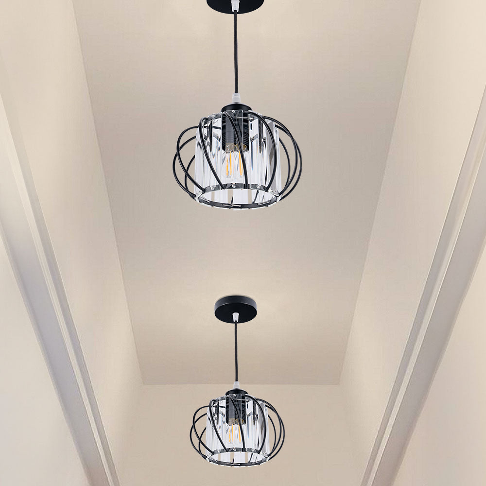 Nordic Simple Globular Glass Hallway Pendant Light