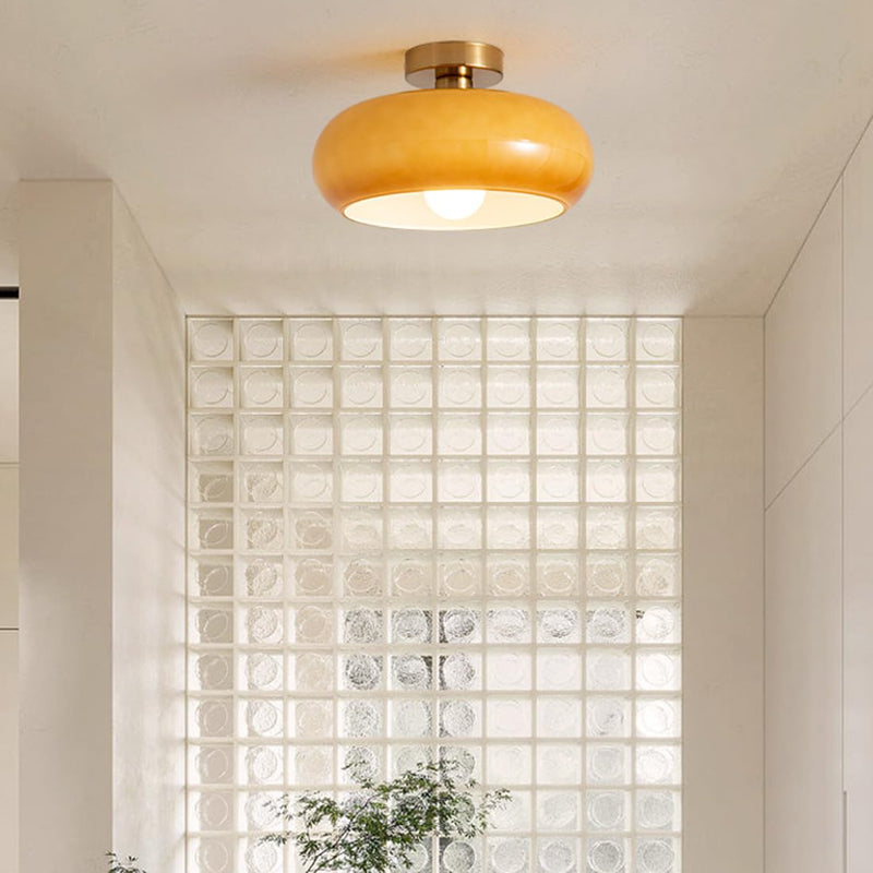 Round Vintage Glass Ceiling Lights