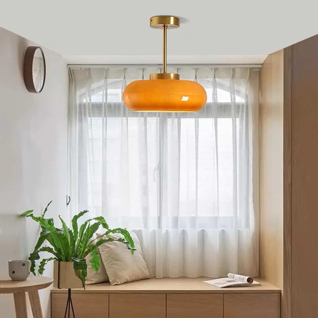 Round Vintage Glass Ceiling Lights