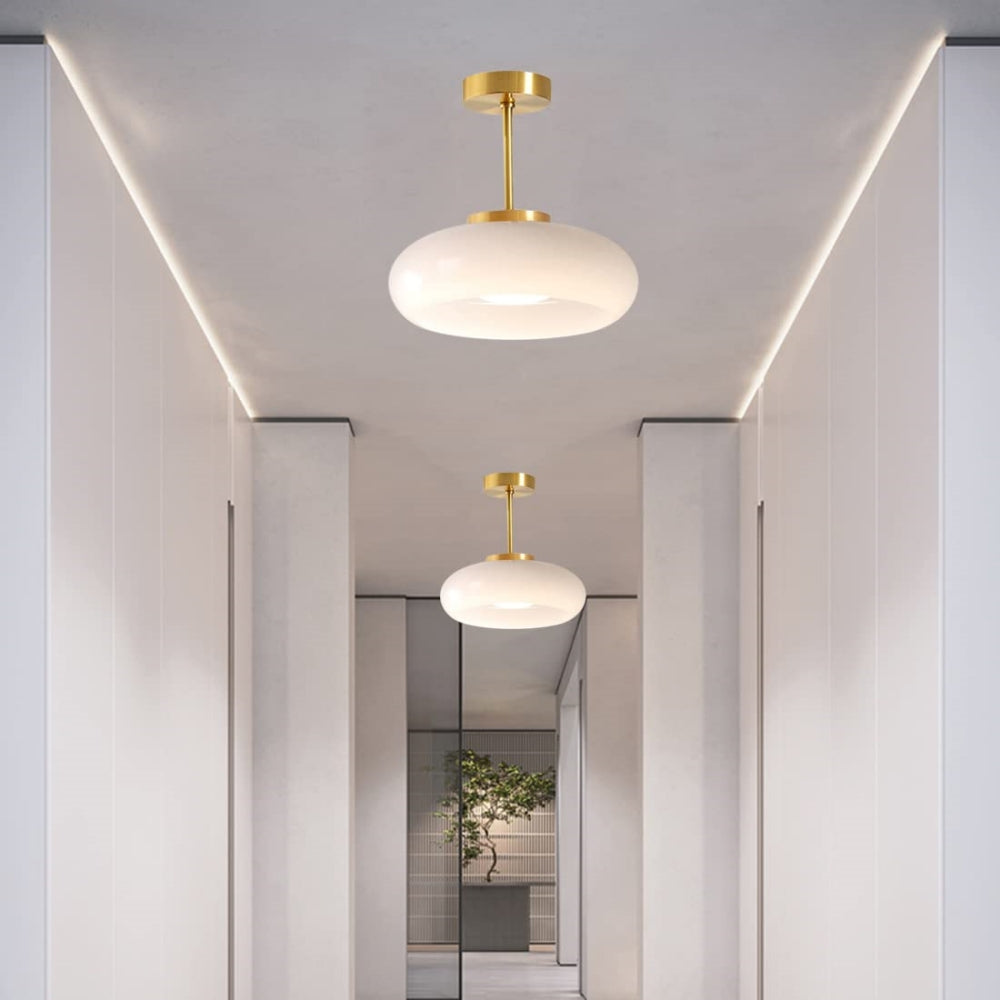 Round Vintage Glass Ceiling Lights
