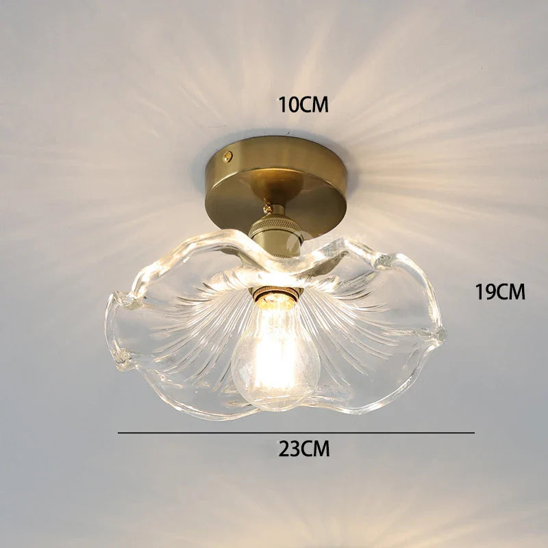 Flower Shape Glass Ceiling Light