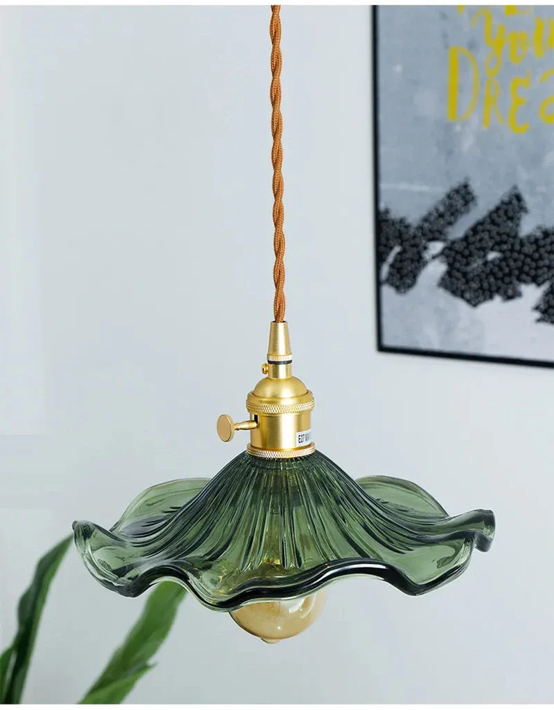 Flower Shape Glass Ceiling Light