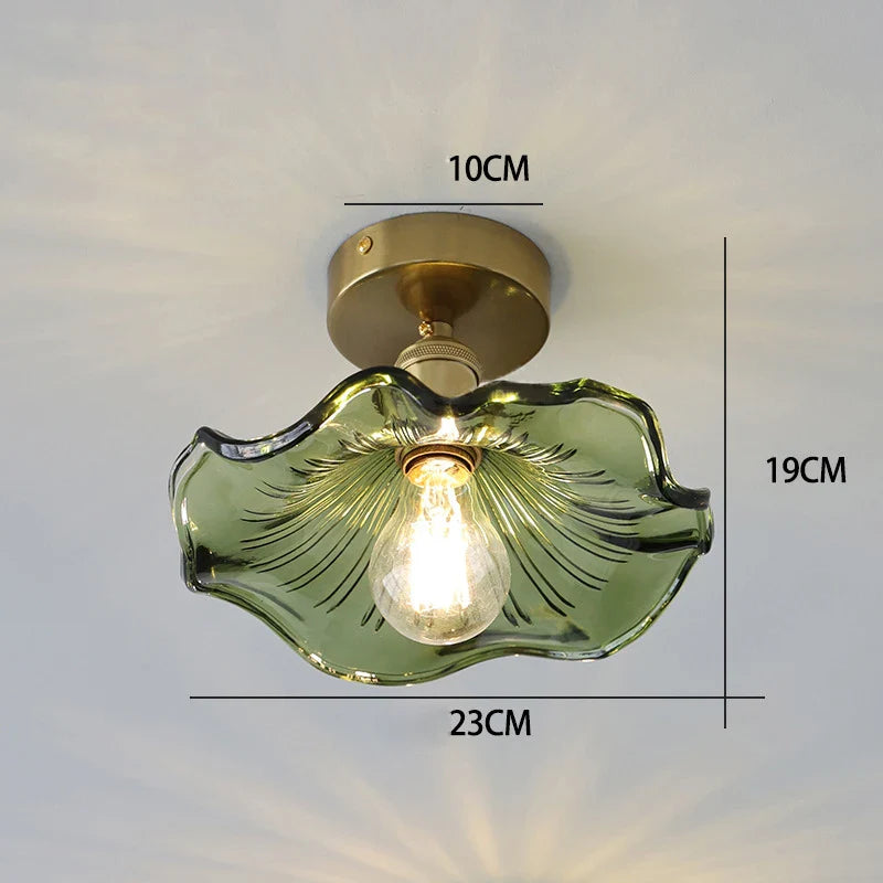 Flower Shape Glass Ceiling Light