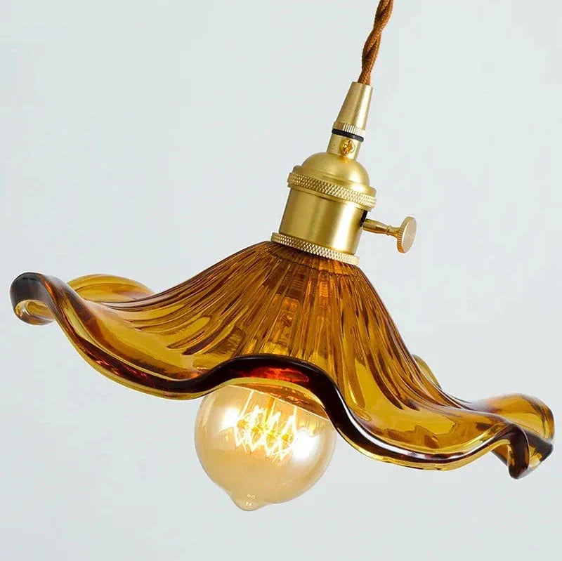Flower Shape Glass Ceiling Light