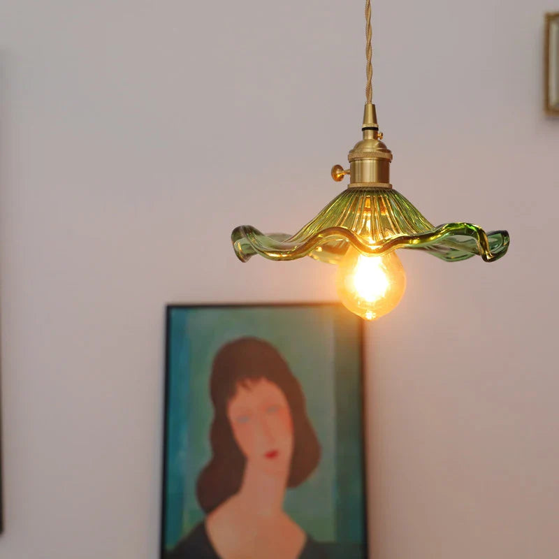 Flower Shape Glass Ceiling Light