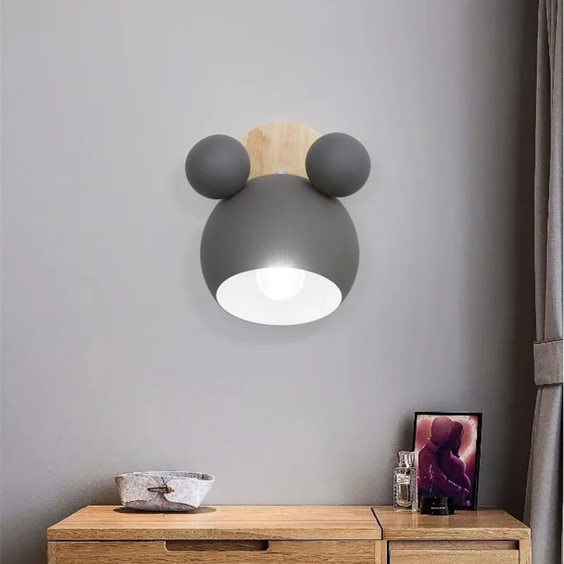 MickeyGlow Mouse Shaped LED Wall Lamp
