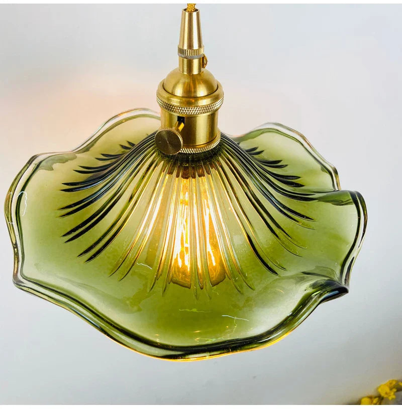 Flower Shape Glass Ceiling Light