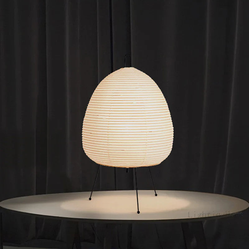 Wabi Sabi Japanese Rice Paper Table Lamp