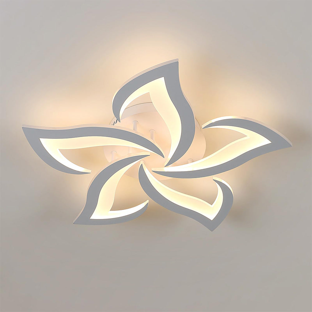 Modern Flower Shaped Metal LED Ceiling Light