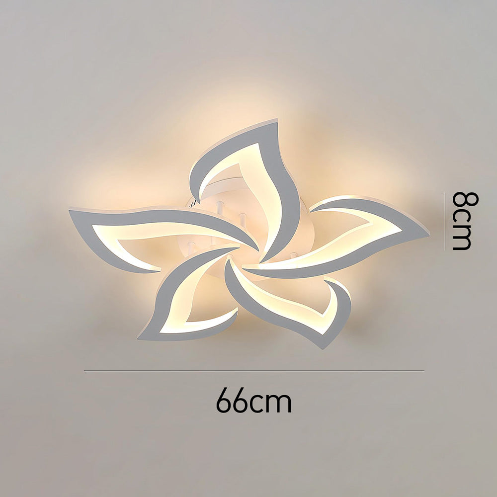 Modern Flower Shaped Metal LED Ceiling Light