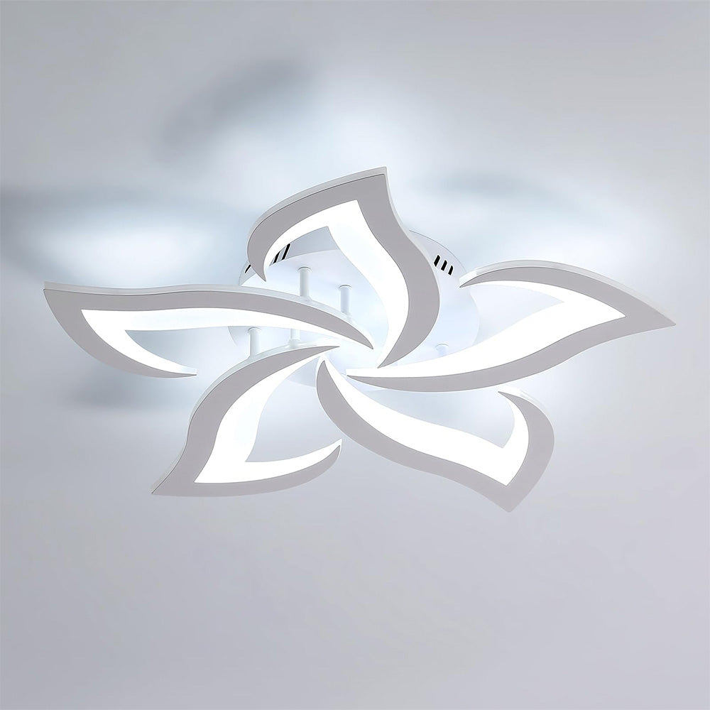 Modern Flower Shaped Metal LED Ceiling Light