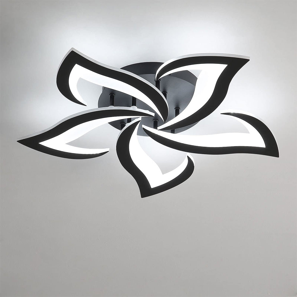 Modern Flower Shaped Metal LED Ceiling Light