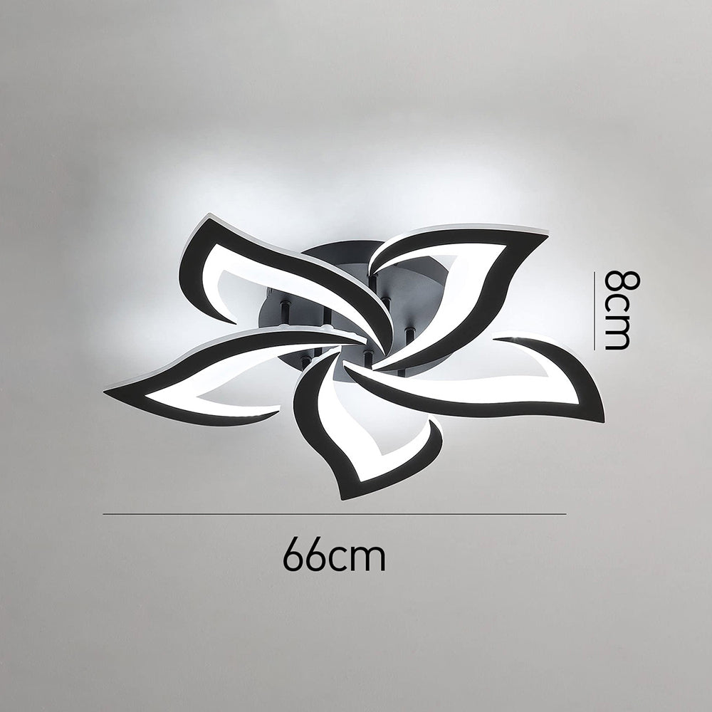 Modern Flower Shaped Metal LED Ceiling Light