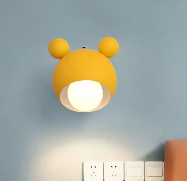MickeyGlow Mouse Shaped LED Wall Lamp