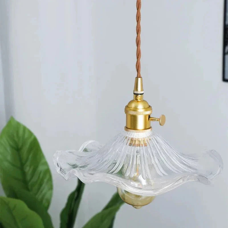 Flower Shape Glass Ceiling Light