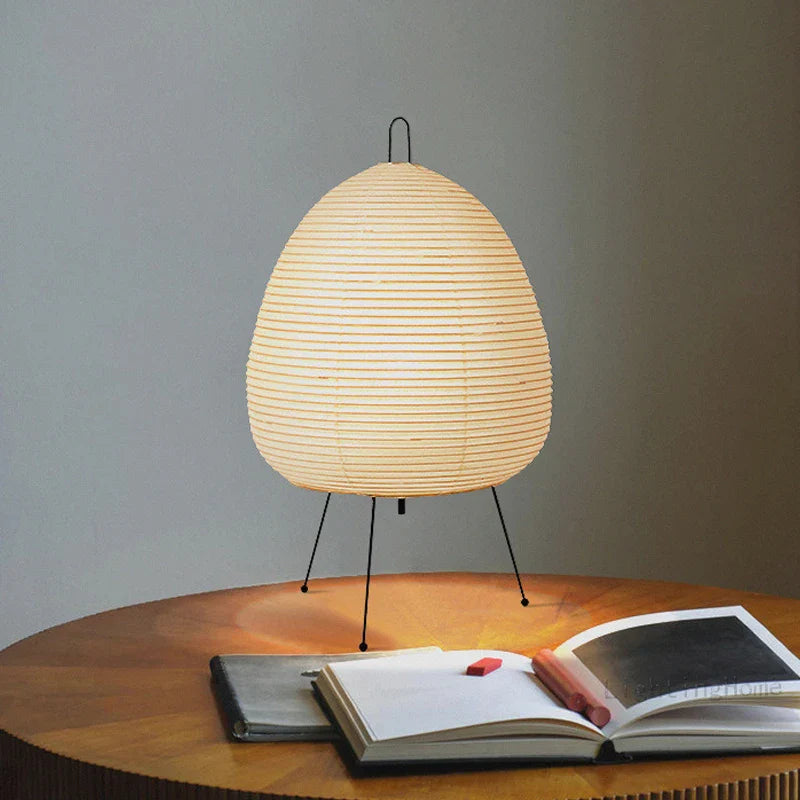 Wabi Sabi Japanese Rice Paper Table Lamp