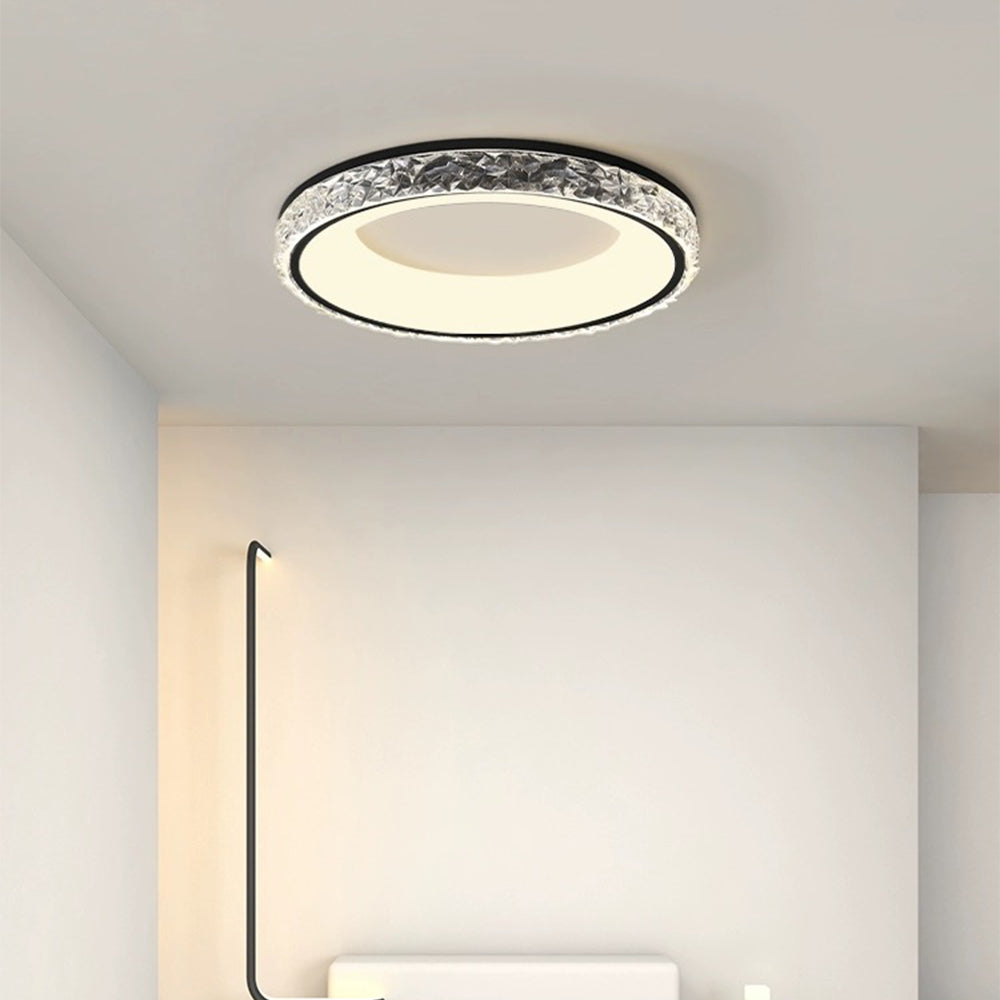 Flush Mount Modern Round Acrylic Ceiling Light