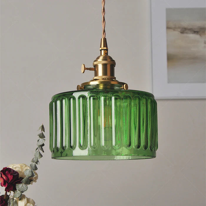 Glass Vintage Pendant Light