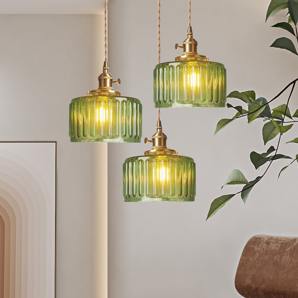 Glass Vintage Pendant Light