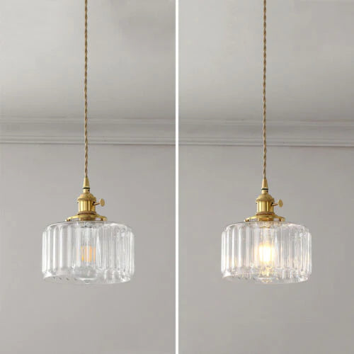 Glass Vintage Pendant Light