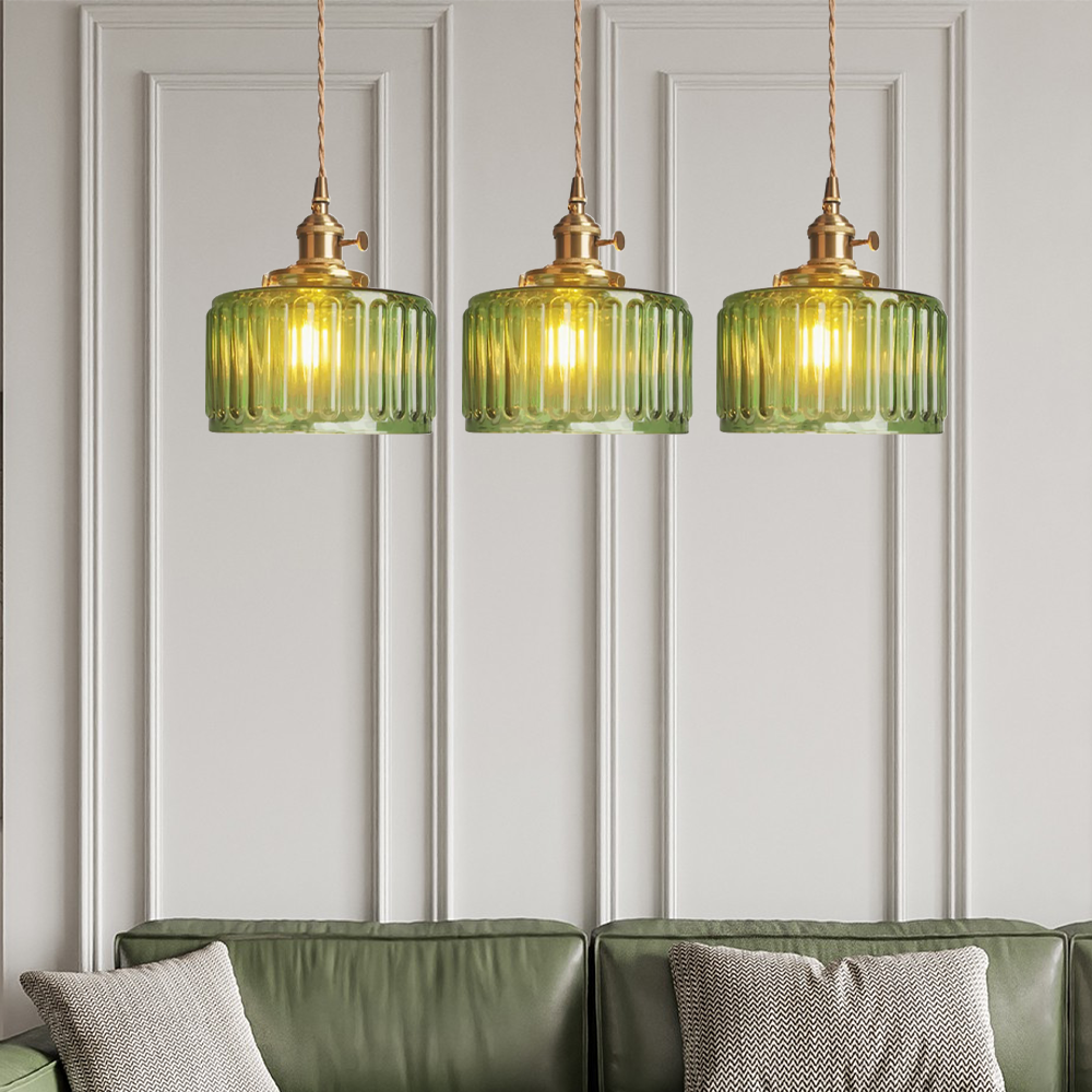 Glass Vintage Pendant Light