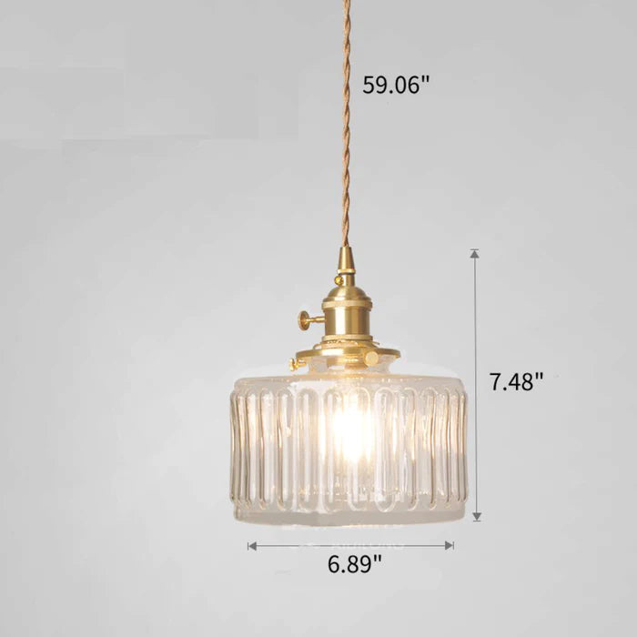 Glass Vintage Pendant Light