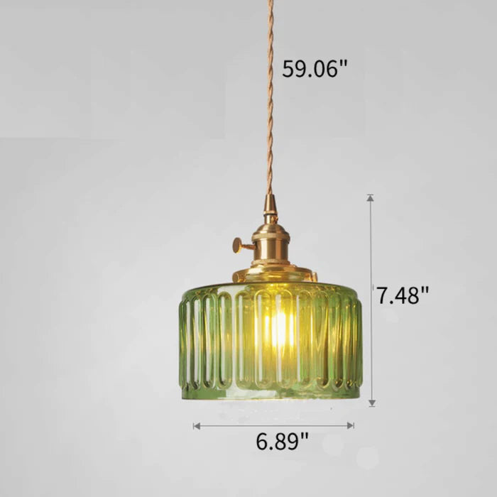 Glass Vintage Pendant Light