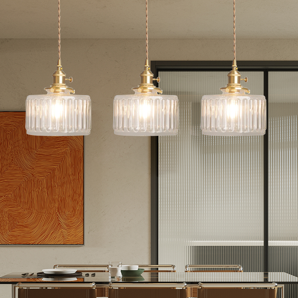 Glass Vintage Pendant Light