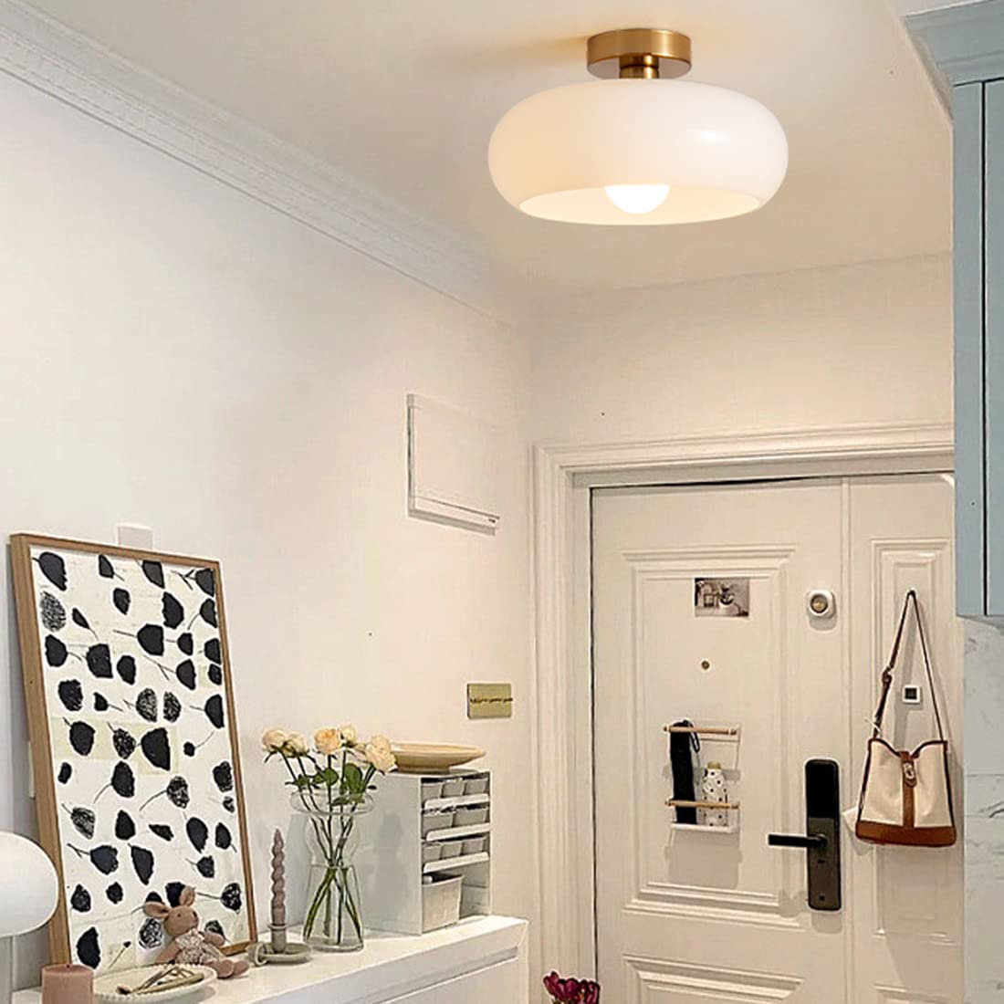 Round Vintage Glass Ceiling Lights