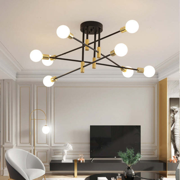 Modern Nordic Black Metal Ceiling Light