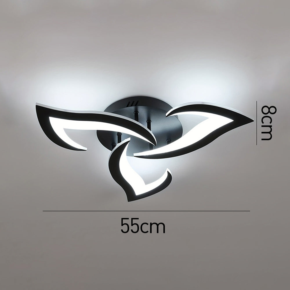 Modern Flower Shaped Metal LED Ceiling Light