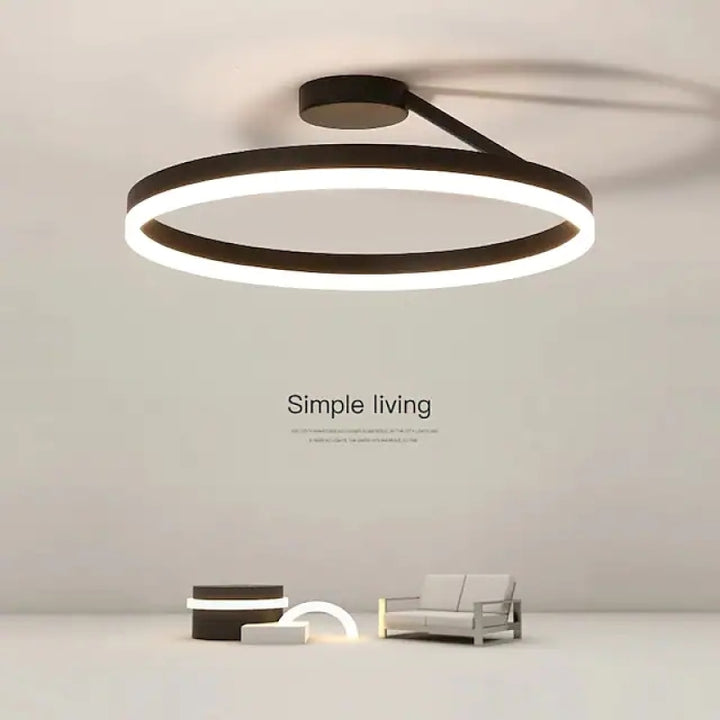 Minimalist Nordic Metal LED Living Room Ceiling Light