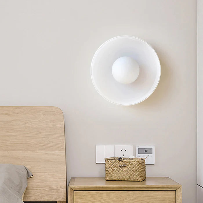 Modern Round Glass Flush Mount Kitchen Ceiling Light