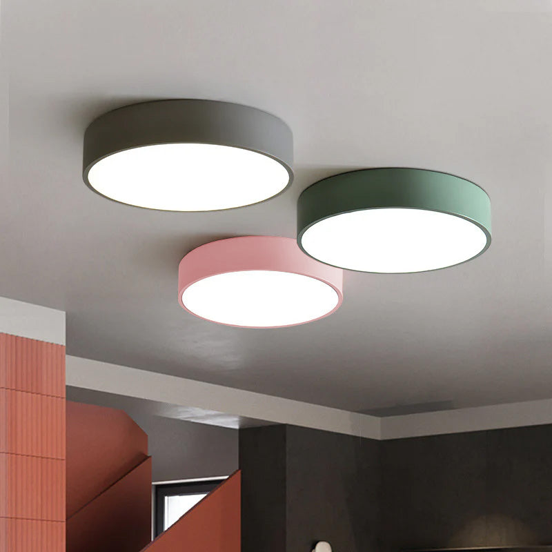 Circular Modern LED Flush Mount Ceiling Light