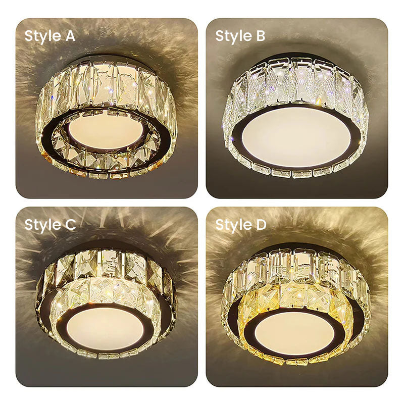 Crystal Luxury Hallway Flush Mount Ceiling Lights