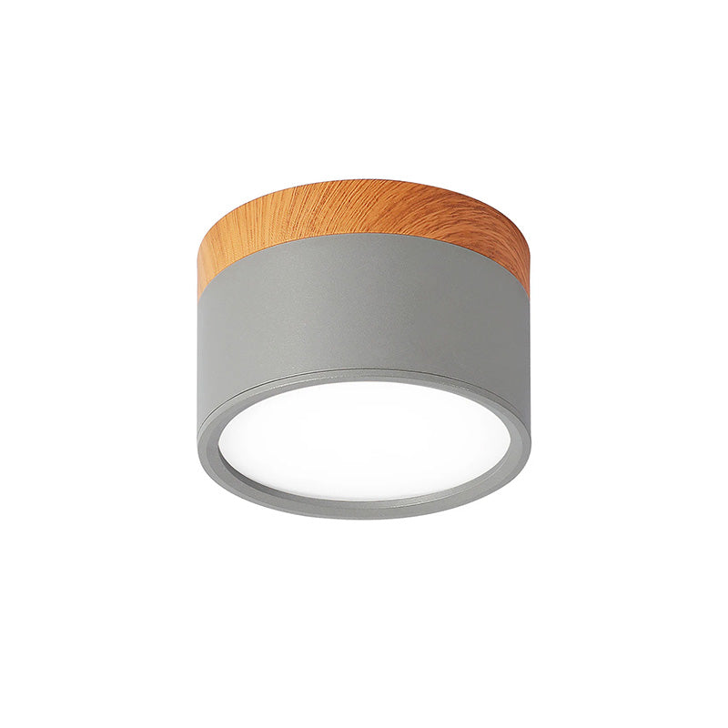 Modern Cylinder Small Flush Mount Ceiling Light