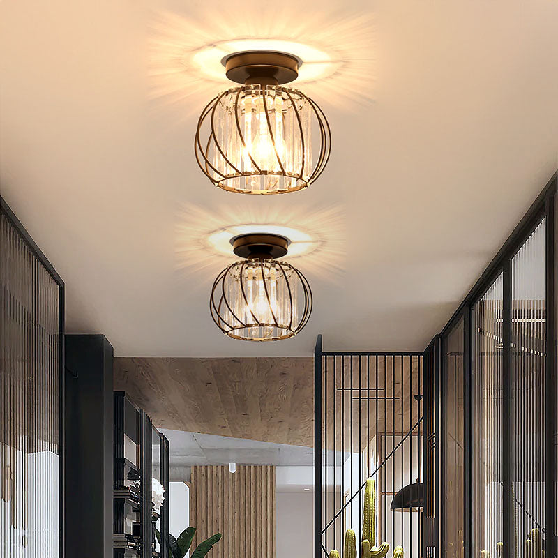 Nordic Luxury Glass Hallway Ceiling Light