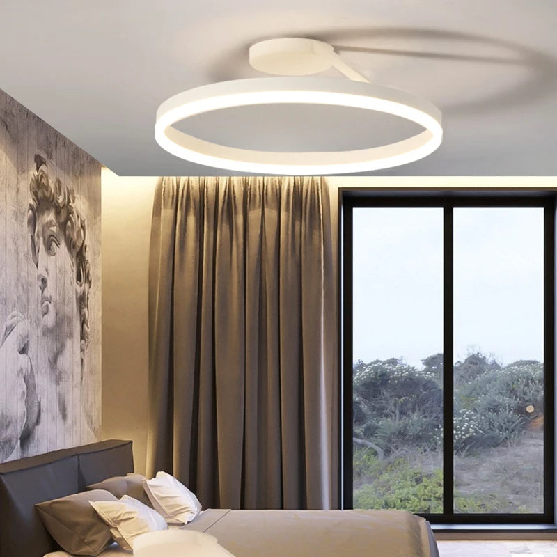 Minimalist Nordic Metal LED Living Room Ceiling Light