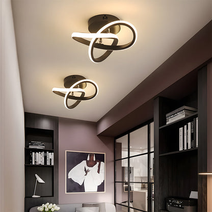 Modern White Metal LED Ceiling Light