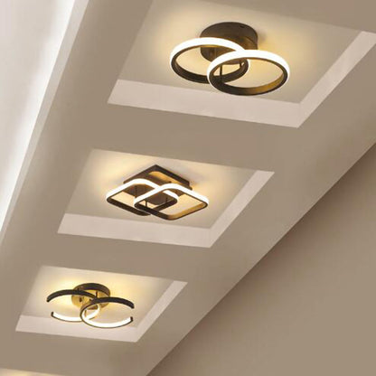 Modern White Metal LED Ceiling Light