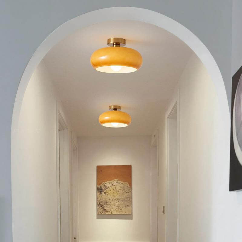 Round Vintage Glass Ceiling Lights