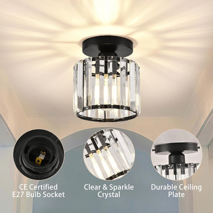Modern 1-Light Hallway Flush Mount Ceiling Light