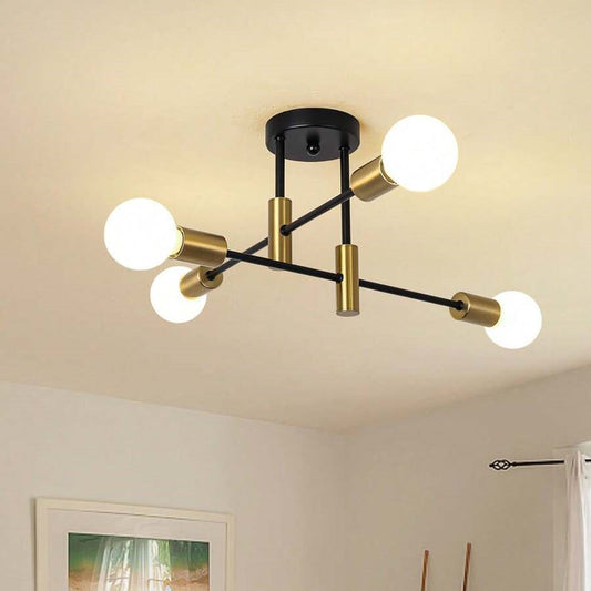 Modern Nordic Black Metal Ceiling Light
