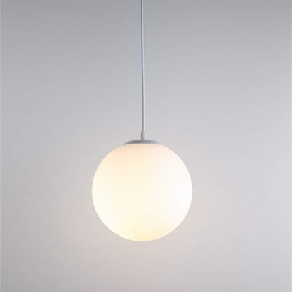 Simple Glass 1 Head Restaurant Pendant Light