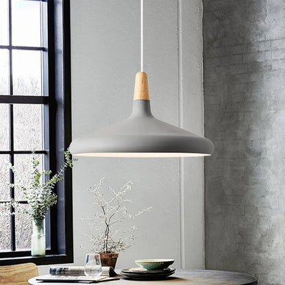 Nordic Macaron Wooden Creative Pendant Lamp