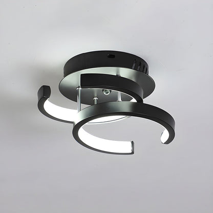 Modern White Metal LED Ceiling Light