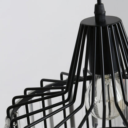 Black Modern Crystal Hanging Pendant Light
